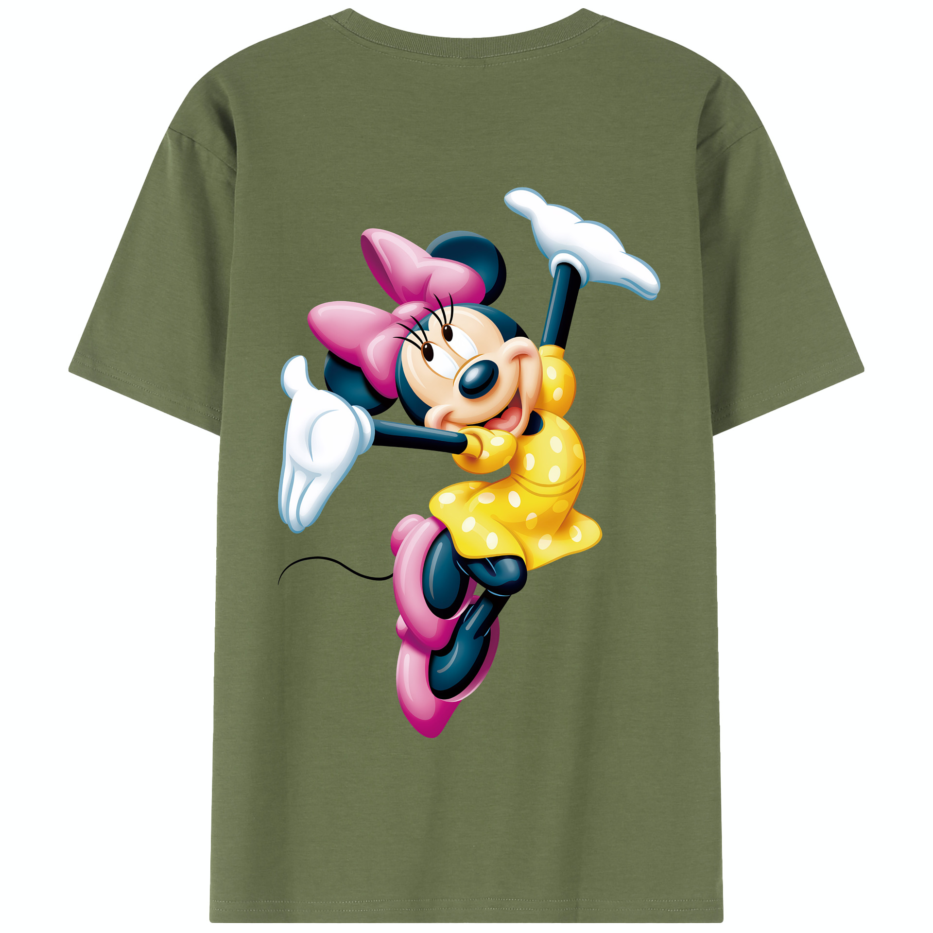 （画像用） ミッキーマウス Mickey Mouse 綿100％半袖Tシャツ（背面プリント）